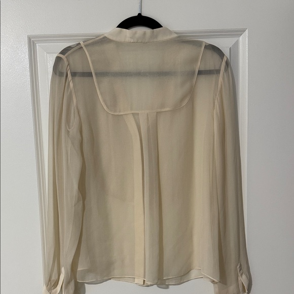 Tibi Sheer Ivory Blouse - Picture 4 of 4